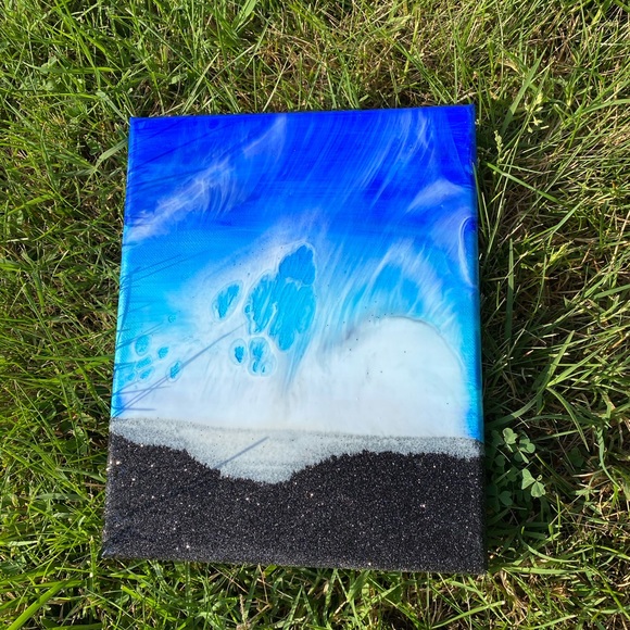 🌊Original Resin Ocean Art Painting🌊 - Picture 2 of 6